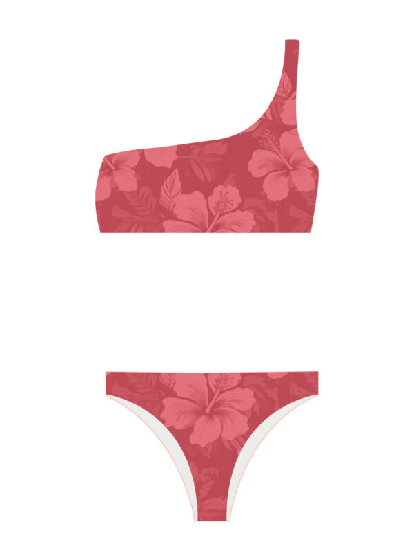 Blush Tropics Bikini One Shoulder