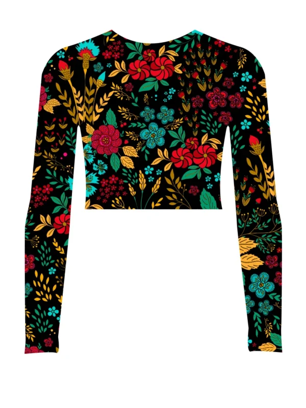 Makena Black Crop Top