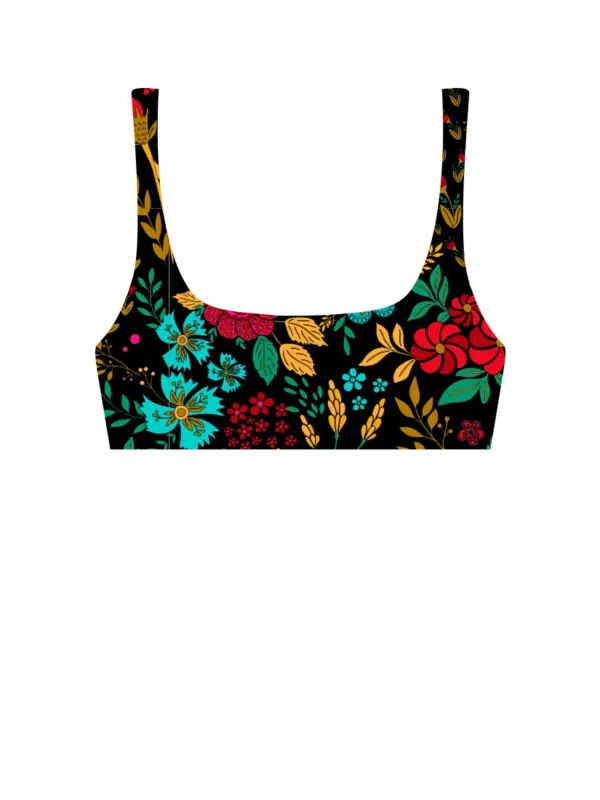Makena Black Bikini Top