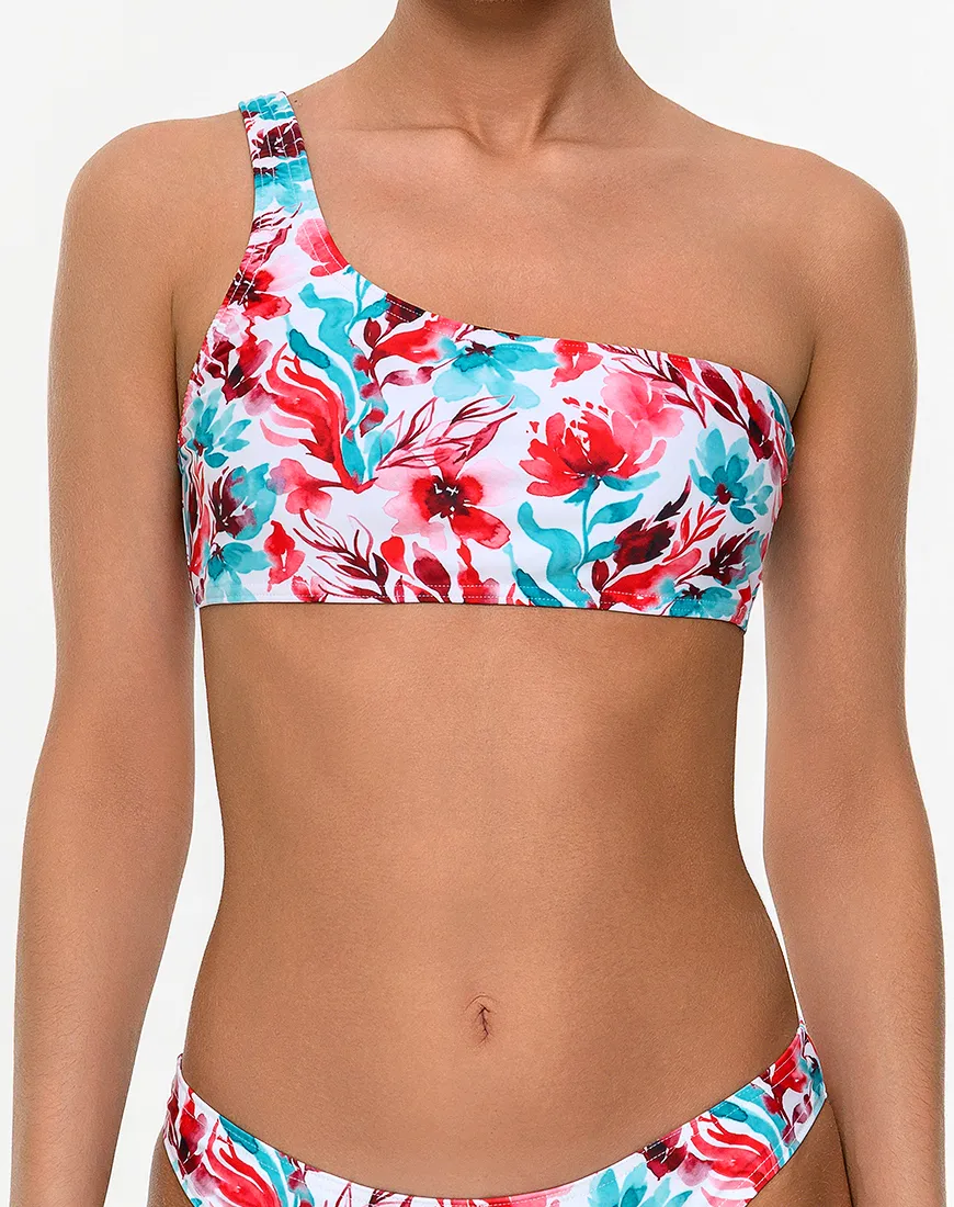 Aquarelia One Shoulder Top