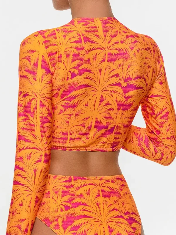 Solar Palms Crop Top