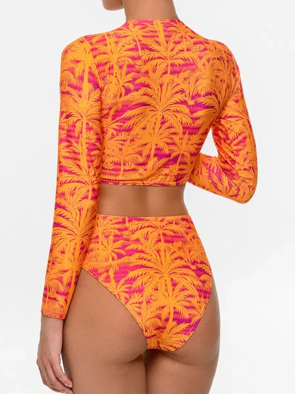 Solar Palms Crop Top Set