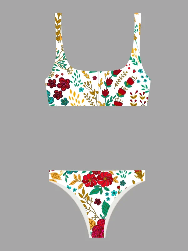 Makena White Bikini